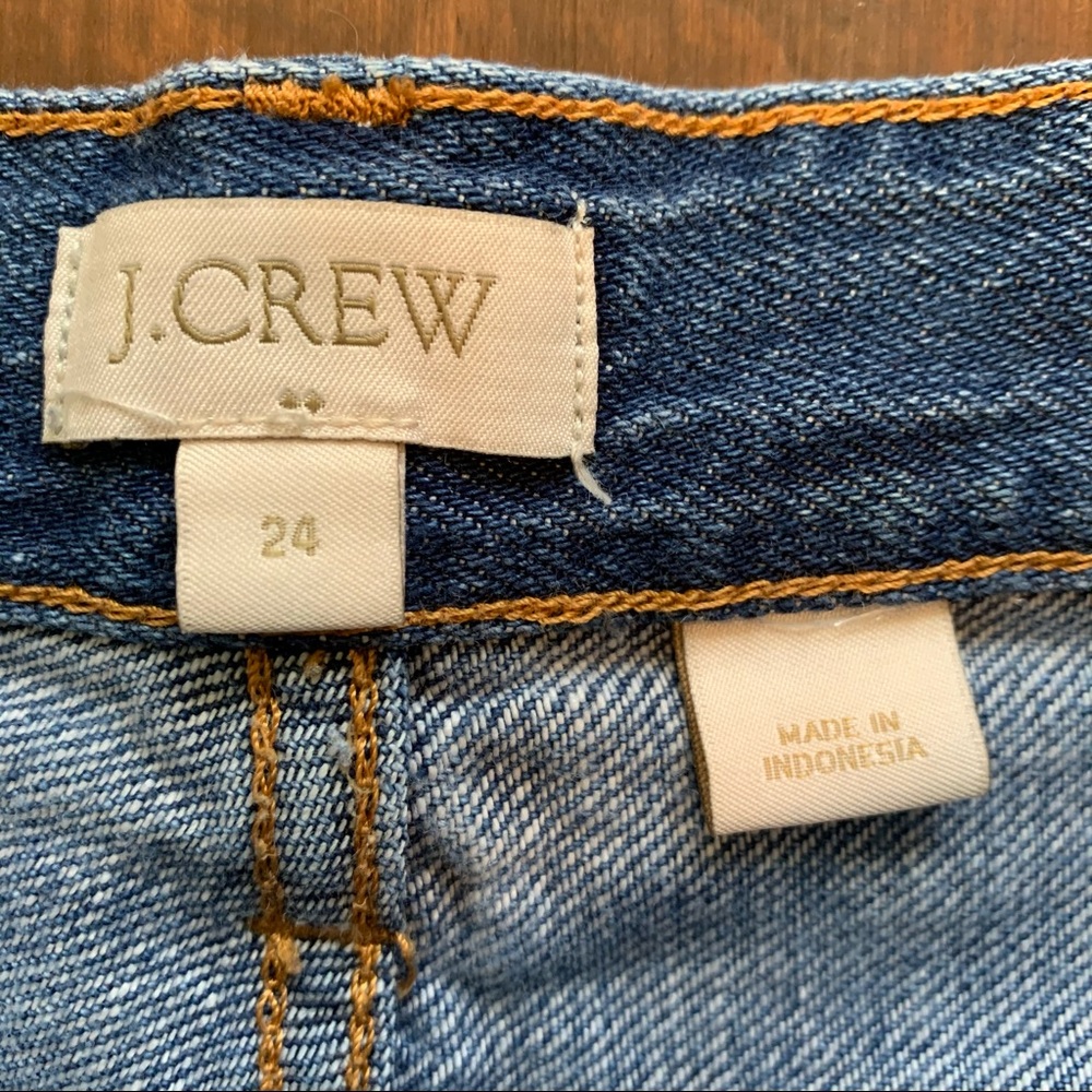 J. Crew Factory Cuffed Jean Denim Shorts - Picture 3 of 3